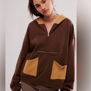 NWT FP FOUND QUARTERER ZIP HOODIE